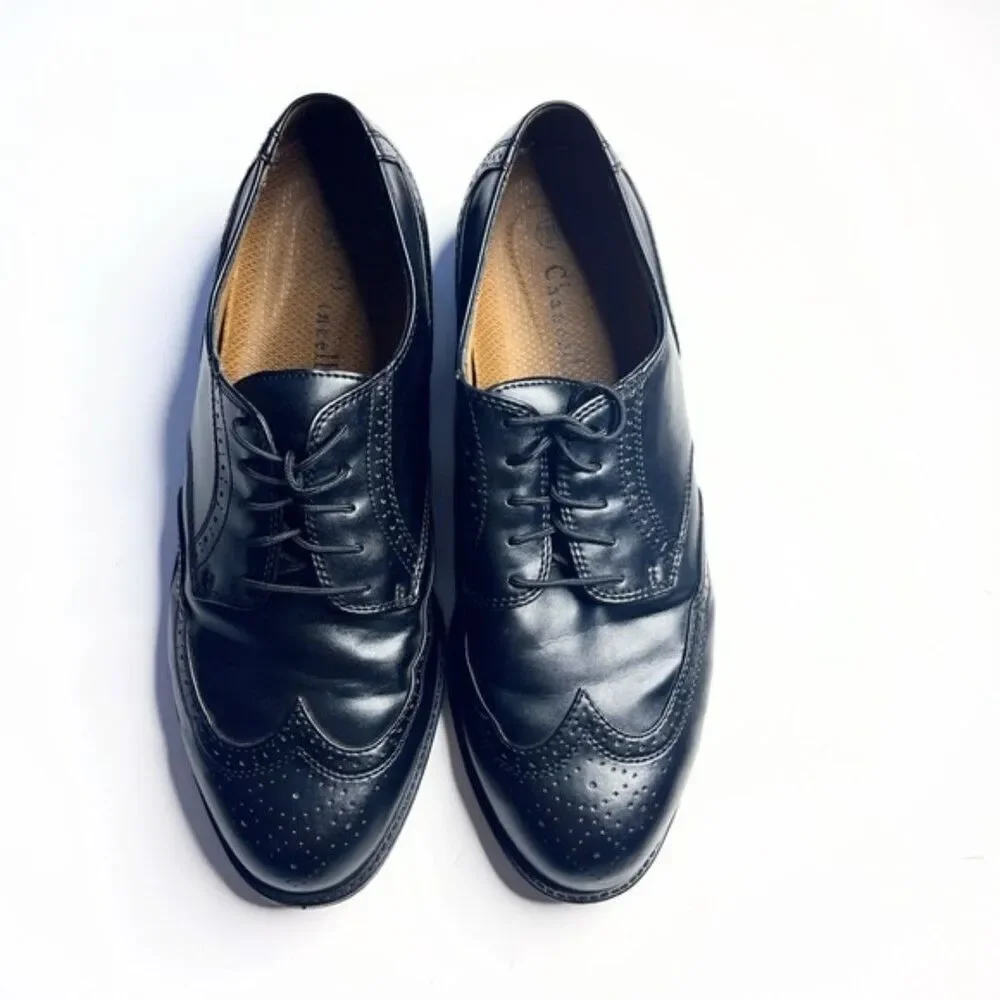 Men's Chancellor’s Men’s black Shoes sizes 13W.